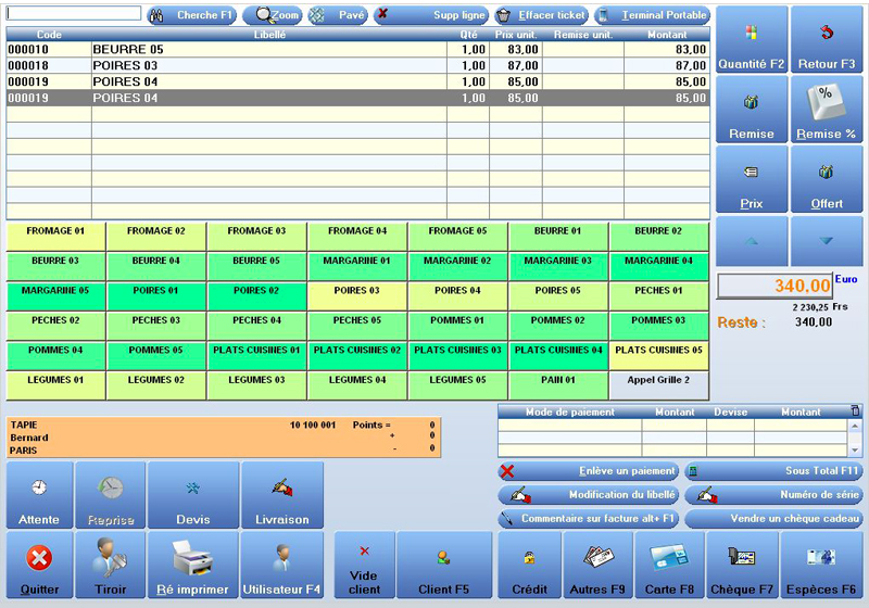 Logiciel de caisse